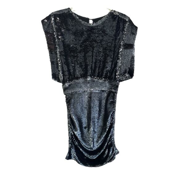 $620 IRO Gray Anthracite Miracle Sequin Mini Dress Sz 36/4/Small - Picture 4 of 12